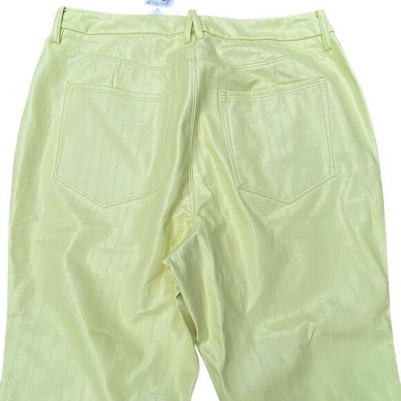 Good American Better Than Leather Pants Good Icon Jeans Key Lime Plus 15 36x32 - Picture 5 of 9